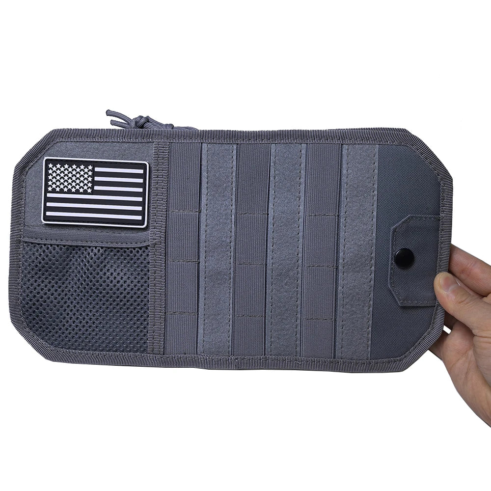 Car Sun Visor Organizer - Universal Molle Storage Clip for Sunglasses, Cards & Small Essentials