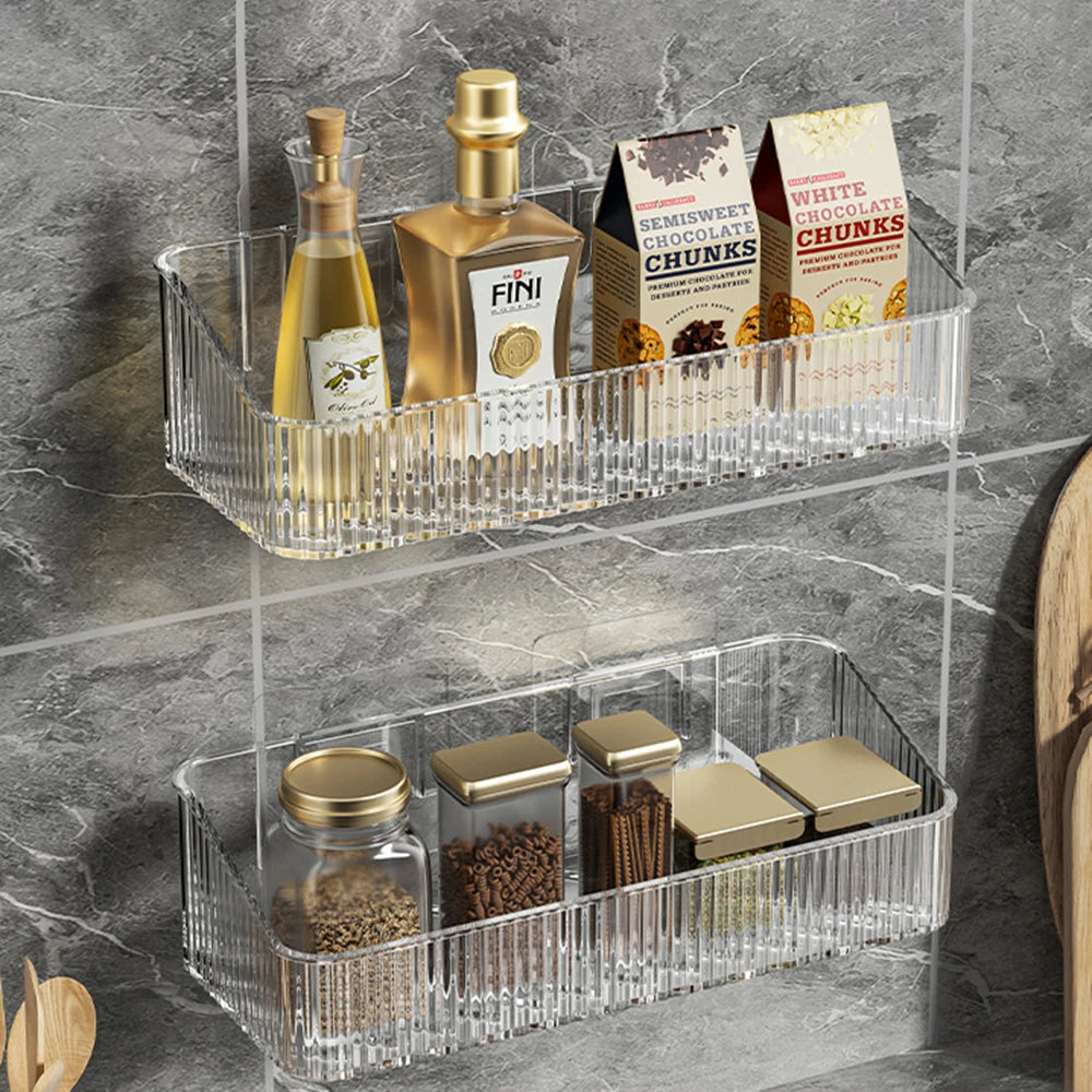 Wall-Mounted Bathroom Storage Rack - Space-Saving Basket Organizer for Toilet & Sink