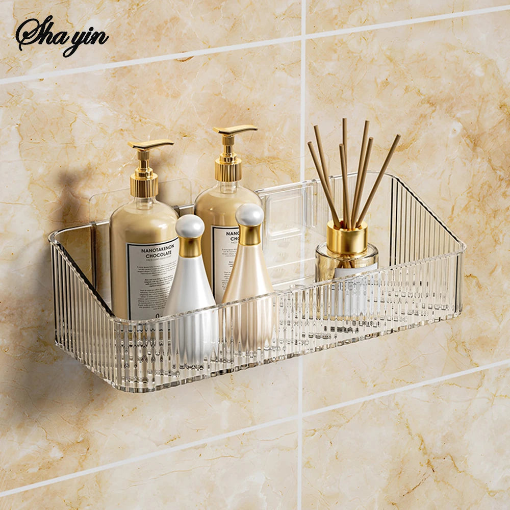 Wall-Mounted Bathroom Storage Rack - Space-Saving Basket Organizer for Toilet & Sink