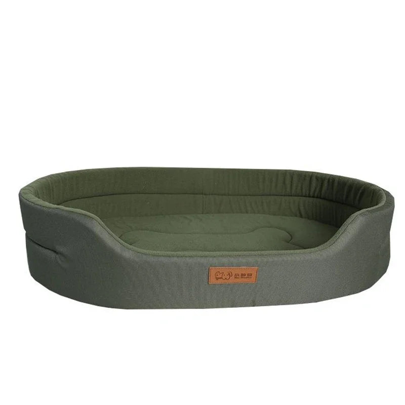 Large Dog Sofa Bed - Waterproof Square Kennel Bed with Washable Inner Pad
