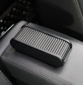 Car Center Console Organizer - Universal Dashboard Storage Box with Lid, Telescopic Glasses & Coin Holder