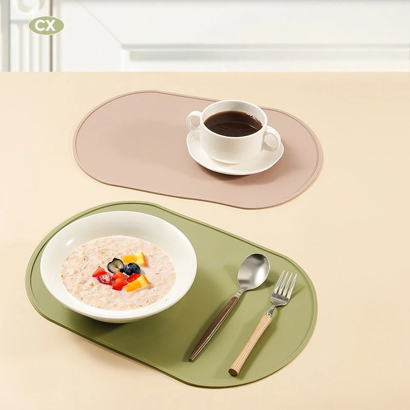 Waterproof Non-Slip Pet Feeding Mat - Silicone Placemat for Dog & Cat Bowls