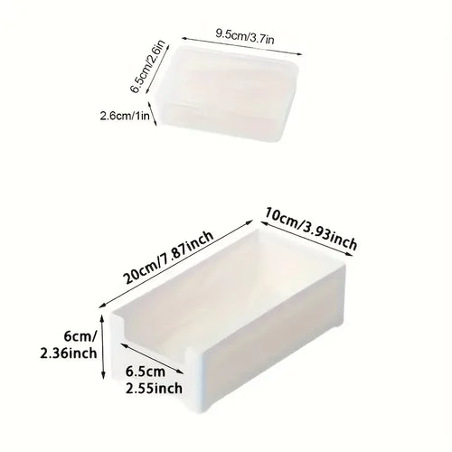 Cable Organizer Storage Box Set - Durable Plastic Cord & Charger Management for Home Office