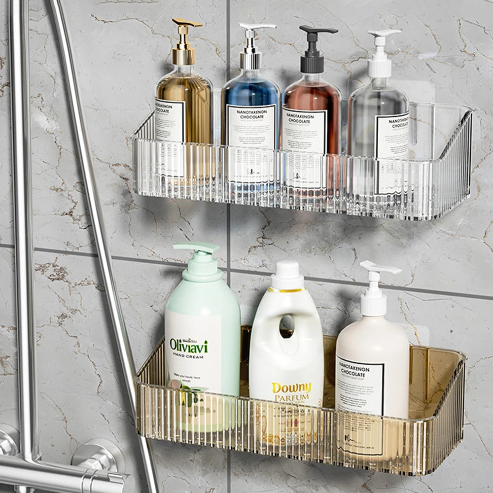 Wall-Mounted Bathroom Storage Rack - Space-Saving Basket Organizer for Toilet & Sink