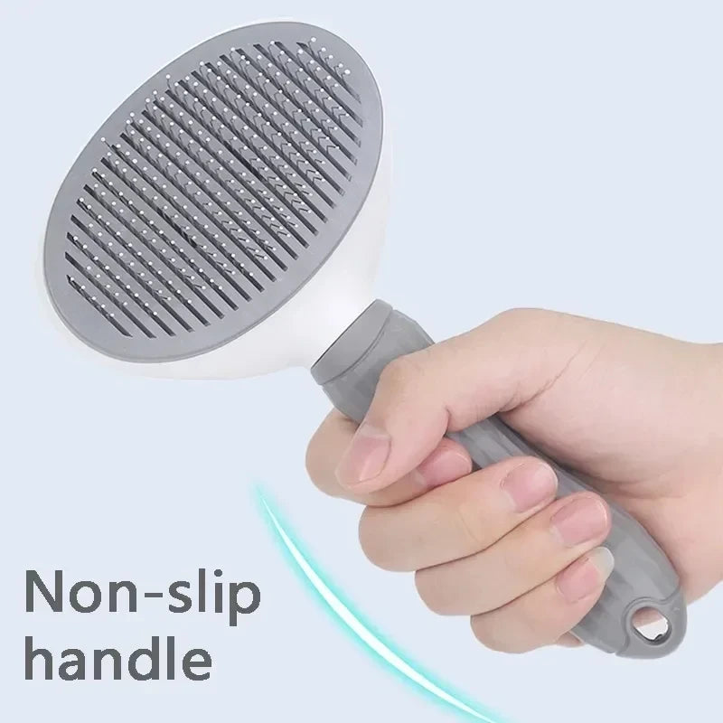 Self-Cleaning Pet Grooming Brush - Deshedding & Dematting Tool for Dogs & Cats
