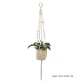 Macrame Plant Hanger - Handmade Woven Rope Planter for Hanging Pots, Wall and Garden Decor