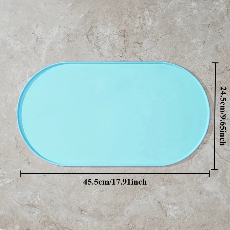 Waterproof Non-Slip Pet Feeding Mat - Silicone Placemat for Dog & Cat Bowls