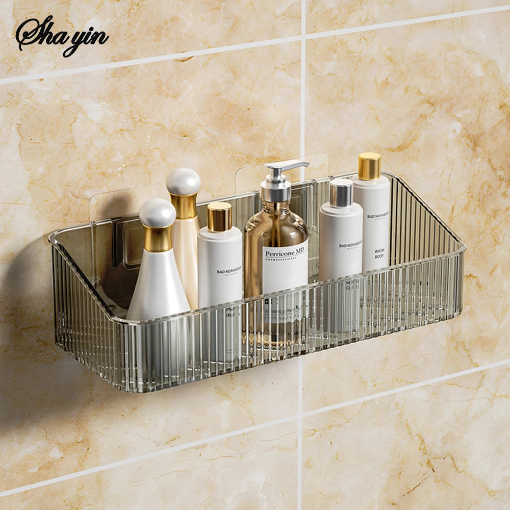 Wall-Mounted Bathroom Storage Rack - Space-Saving Basket Organizer for Toilet & Sink