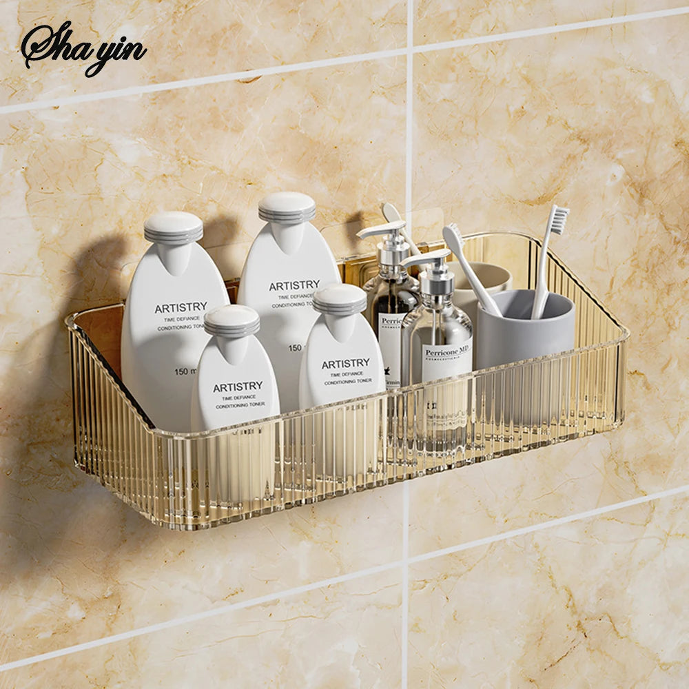 Wall-Mounted Bathroom Storage Rack - Space-Saving Basket Organizer for Toilet & Sink