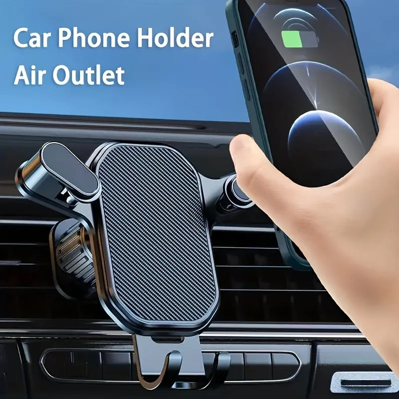 Universal Car Phone Mount - Air Vent Clip Holder for Smartphones & GPS Devices
