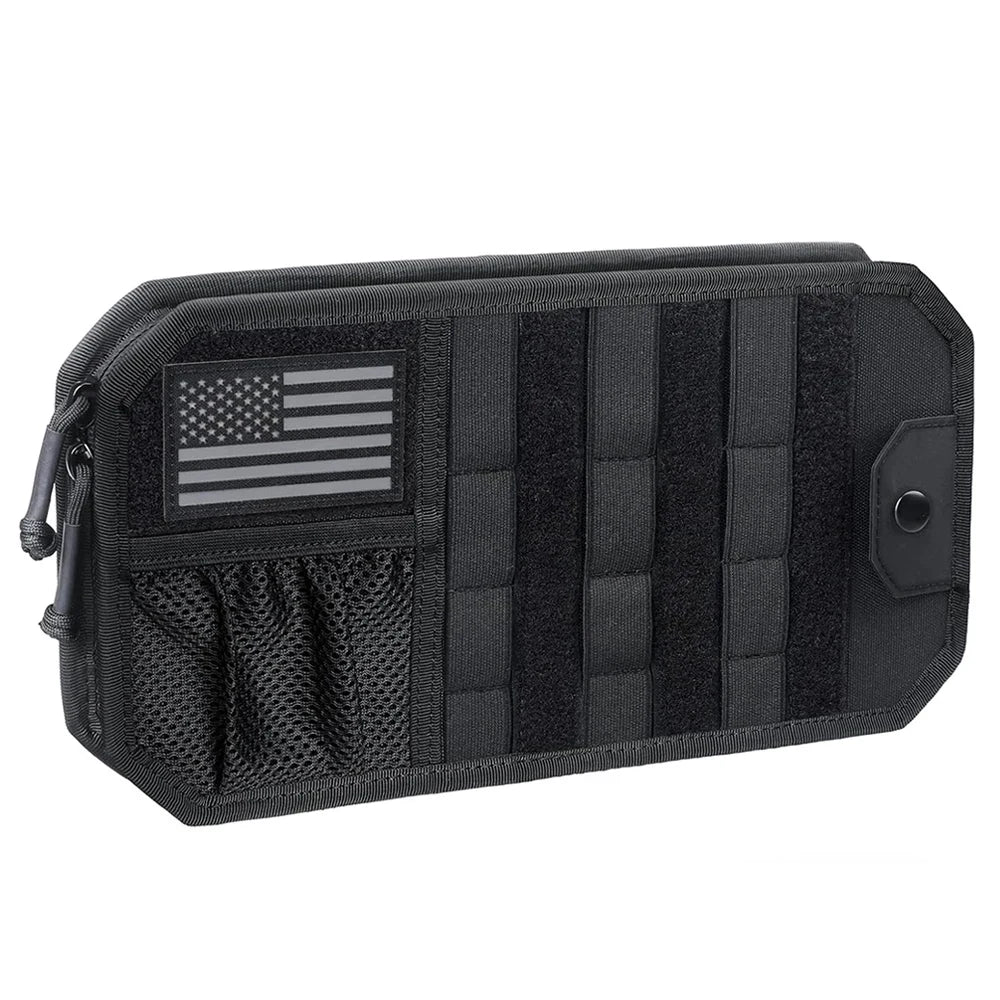 Car Sun Visor Organizer - Universal Molle Storage Clip for Sunglasses, Cards & Small Essentials